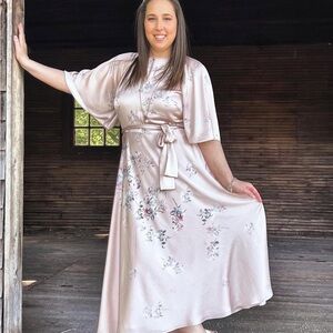 Ted Baker Floral Midi Dress Ted Size 5